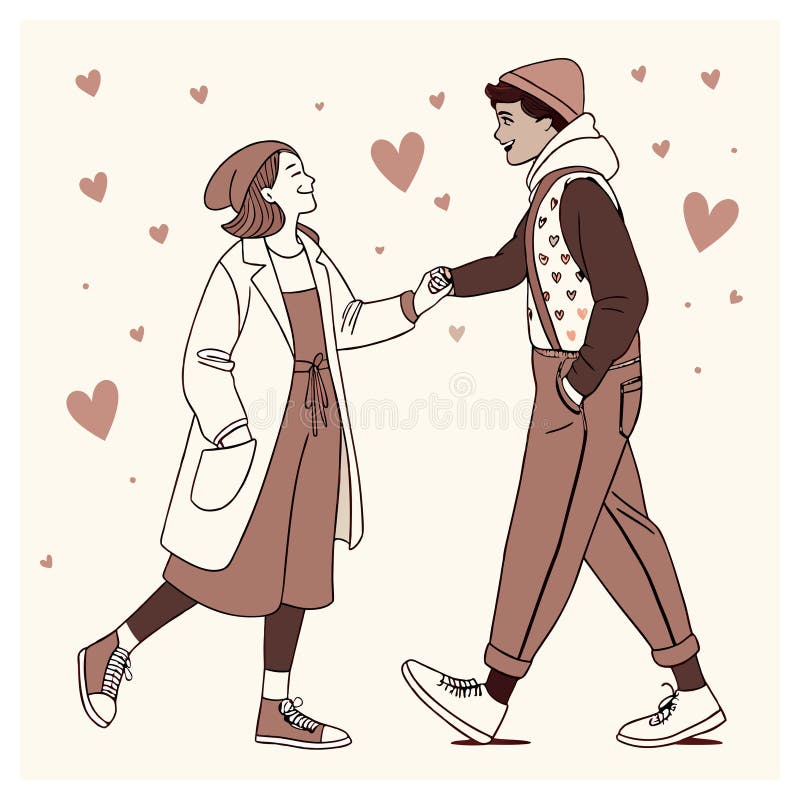 Romantic Couple Illustration