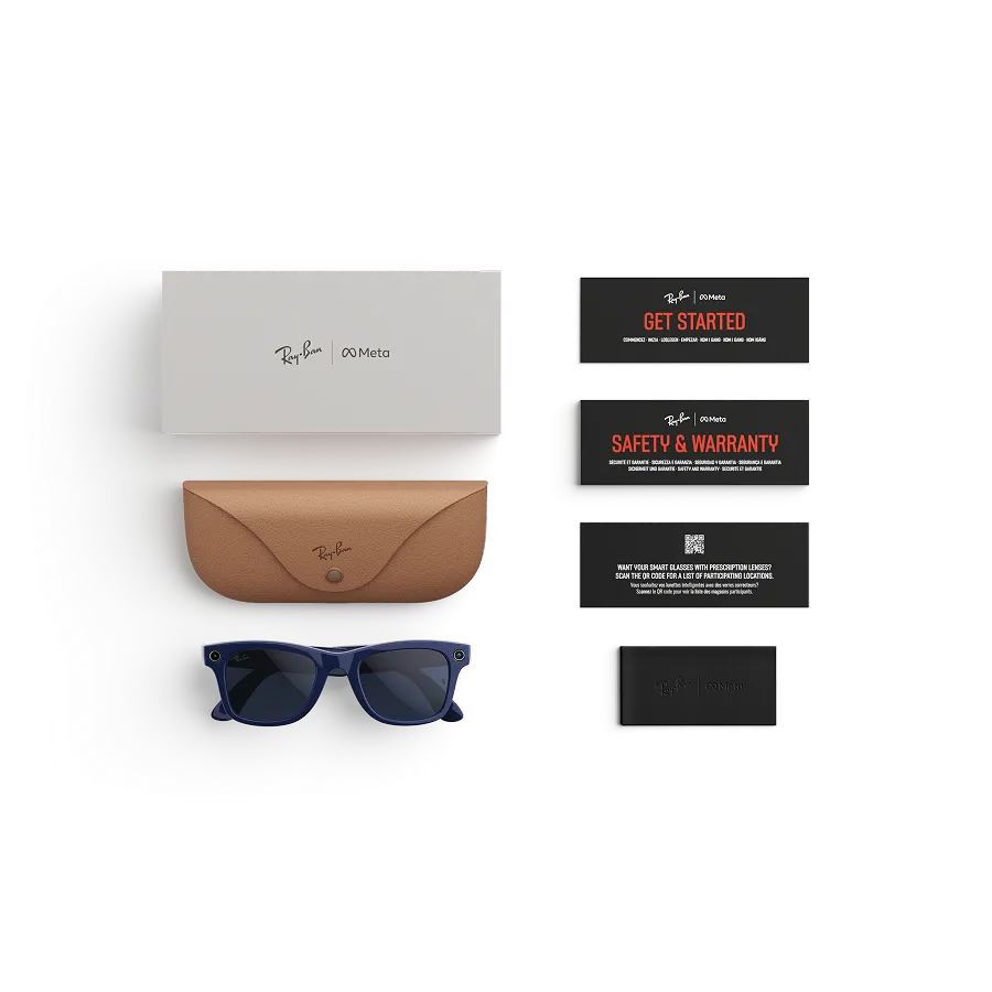 Ray-Ban Meta Generation 2 smart glasses in shiny black with green accents showing sleek modern design